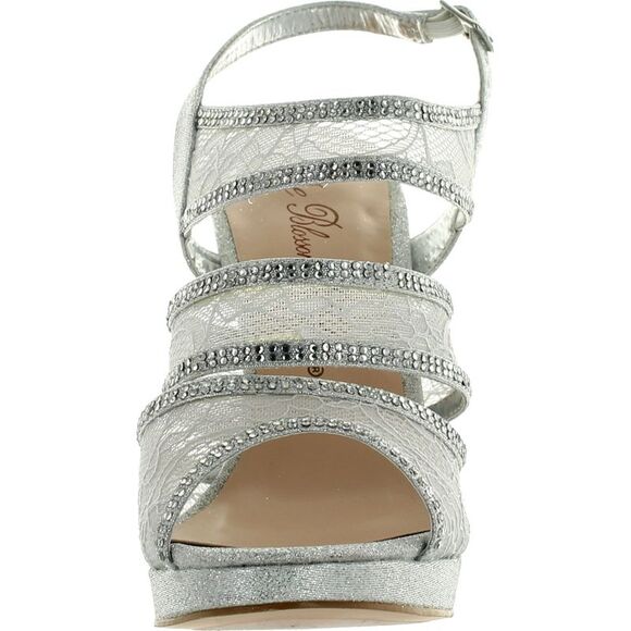 De Blossom Yael-88 Silver Womens sandals 6.5 NEW - Picture 3 of 4